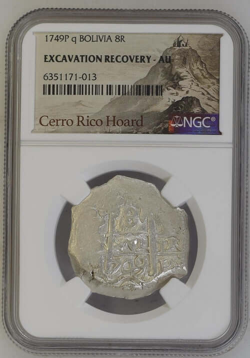 1749P q BOLIVIA 8R - 8 Reales - Ferdinand VI NGC Graded - Gold Xchange