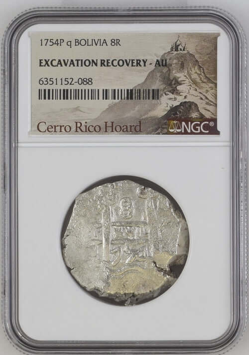 1754P q BOLIVIA 8R - 8 Reales - Ferdinand VI NGC Graded - Gold Xchange