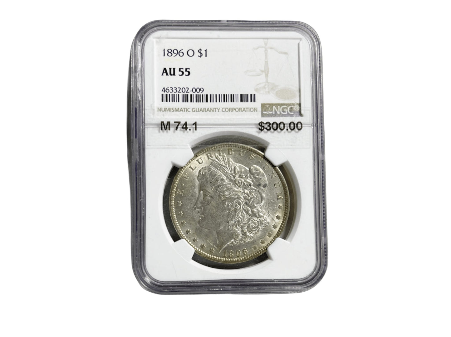 1896-O Morgan Silver Dollar NGC AU55 - Gold Xchange