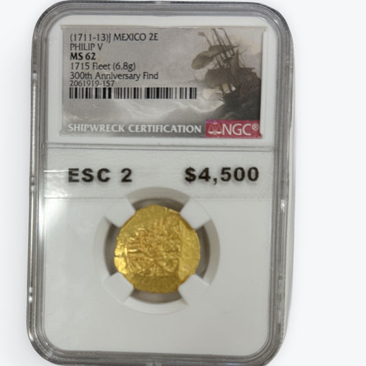 (1711-1713) Mexico 2 Escudo, Philip V