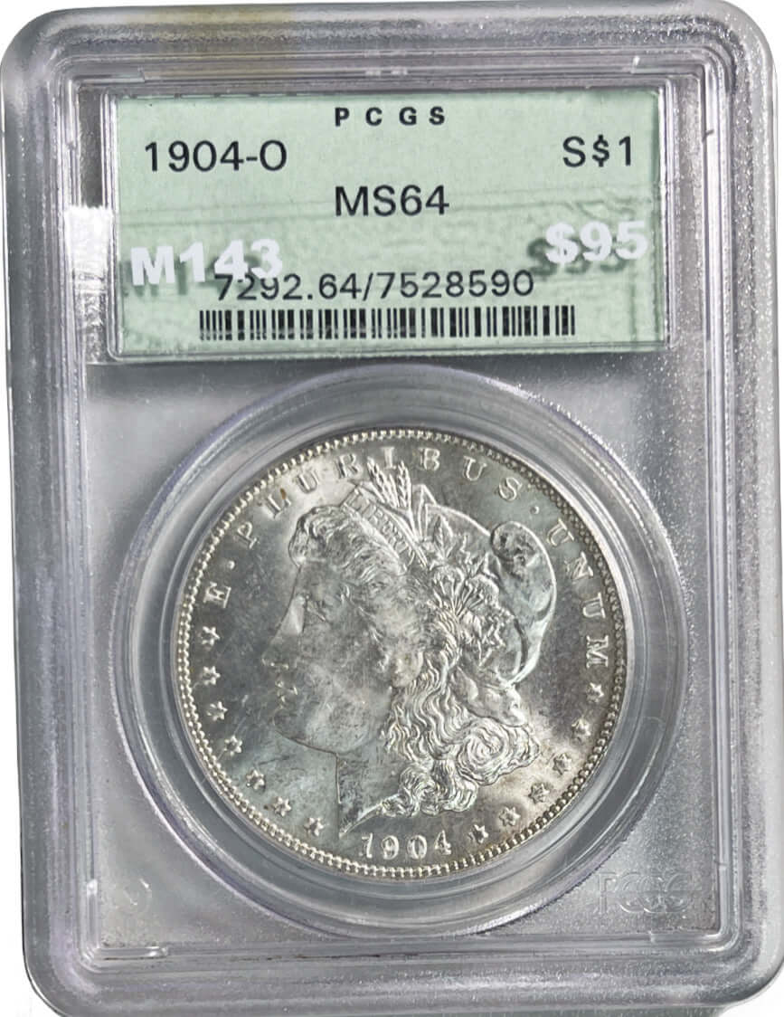 1904-O $1 Morgan Silver Dollar PCGS MS64