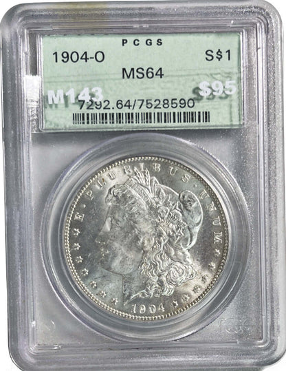 1904-O $1 Morgan Silver Dollar PCGS MS64