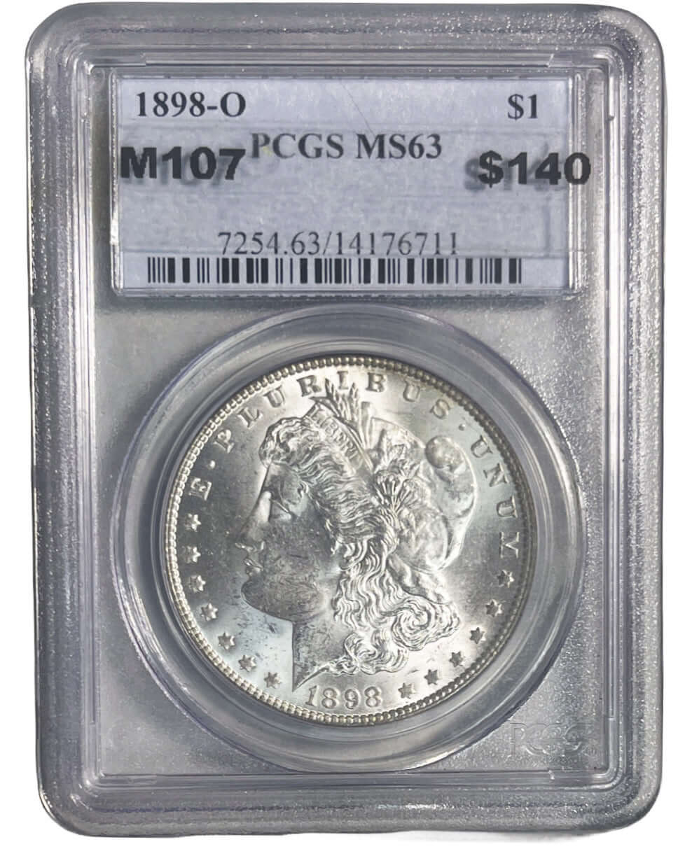 1898-O $1 Morgan Silver Dollar PCGS MS63