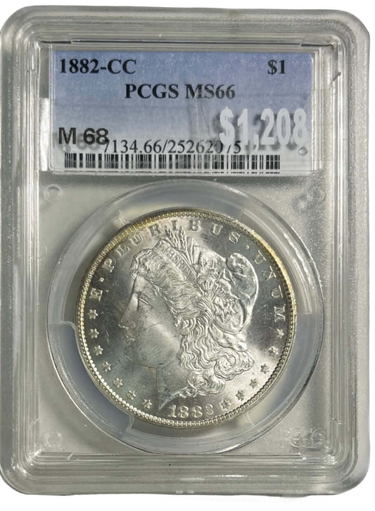 Morgan Silver Dollars struck in Carson City have always been extremely popular with collectors and investors. With only 13 dates in the entire “CC” series, assembling a complete set of these items can be done with a modest budget. PCGS Cert#: 25262075 PCG