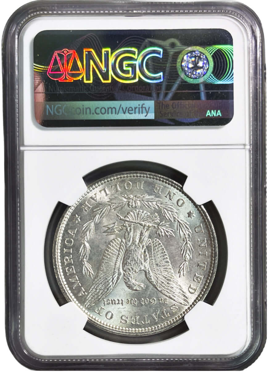 1896 $1 Morgan Silver Dollar NGC MS61 - Gold Xchange