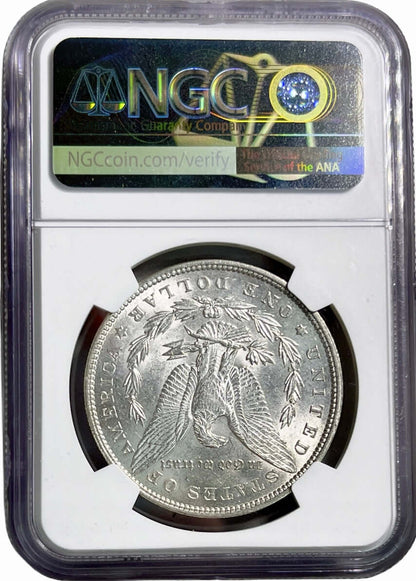 1896 $1 Morgan Silver Dollar NGC MS62 Graded - Gold Xchange