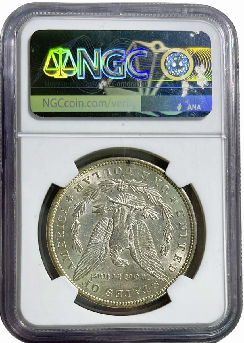 1896-O $1 Morgan Silver Dollar NGC AU55 Graded - Gold Xchange